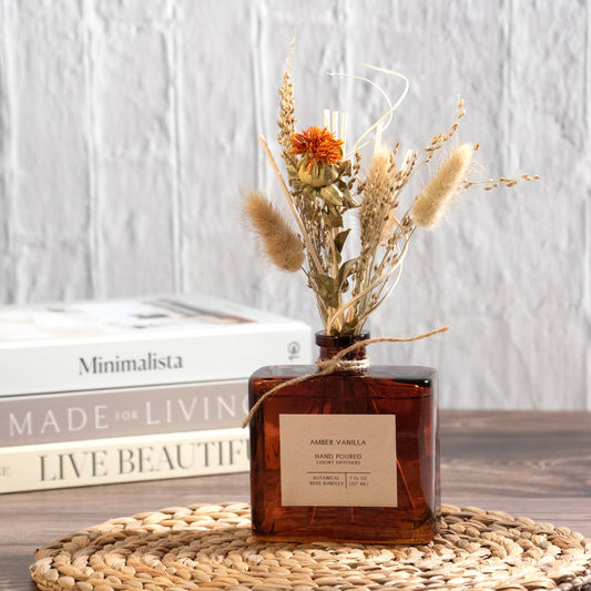 Andaluca - Amber Vanilla Bouquet Reed Bundle Fragrance Diffuser