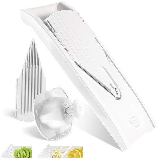 Börner V1 ClassicLine Vegetable Slicer
White kitchen tool with attachments on a white background