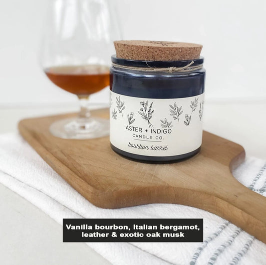 Aster & Indigo Bourbon Barrel Candle