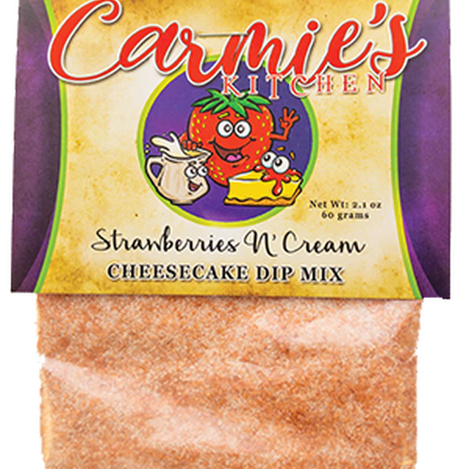 Carmie's Kitchen - Strawberries N Cream Cheesecake Dip