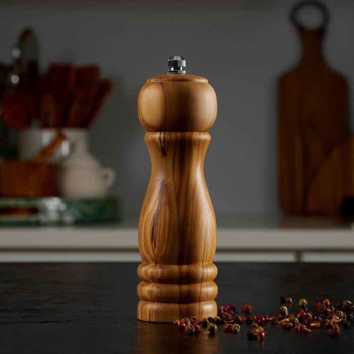 HIC Cat Cora Olivewood Salt or Pepper Mill
