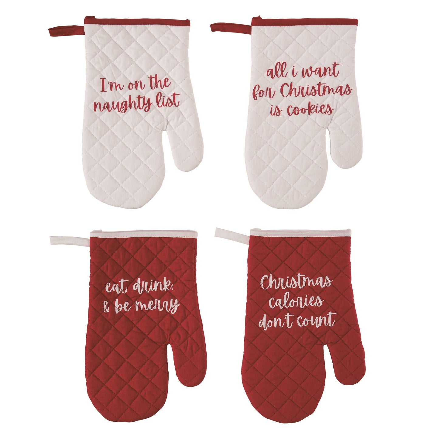 Christmas Fabric Quilted Oven Mitt