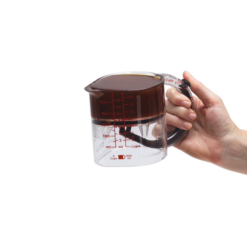 Dreamfarm Big Upcup animated pouring molasses
