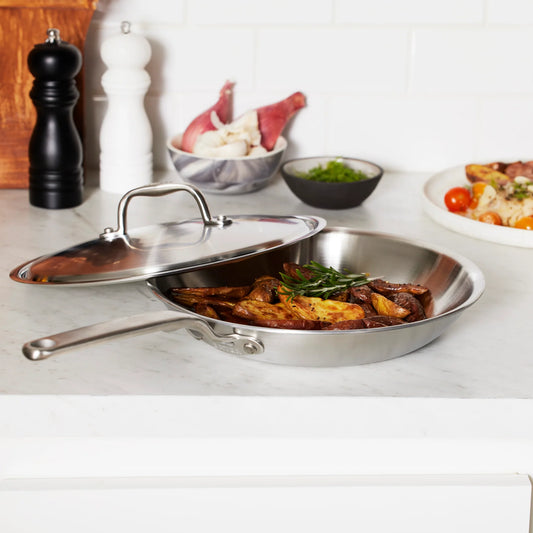 Eater x Heritage Steel 10.5" Fry Pan w/ Lid