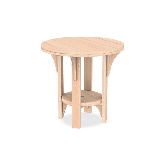Finch Great Bay GR-Ta-Co-30r-SS 30" RD Counter Table  w/ Hole Seashell