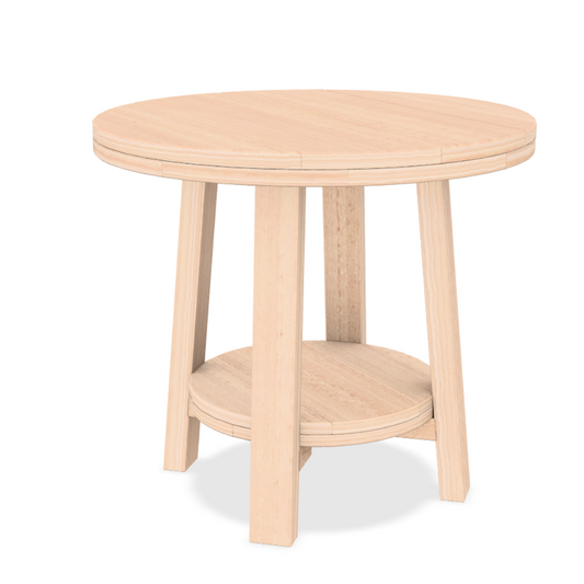 Finch 24" RD SeaAira Bistro Dining Table SE-TaB-Di-SS  Seashell