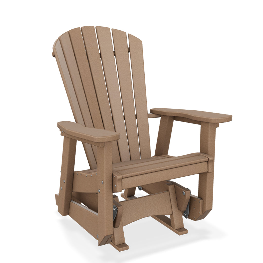 Finch Sea Aria Single Adirondack Glider - Weatherwood