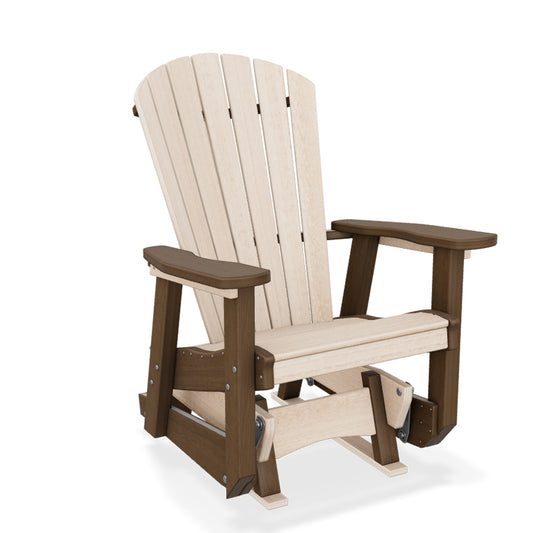Finch SeaAira Single Adirondack Glider SE-GI-SS/BW Seashell Main Brazilian Walnut Trim