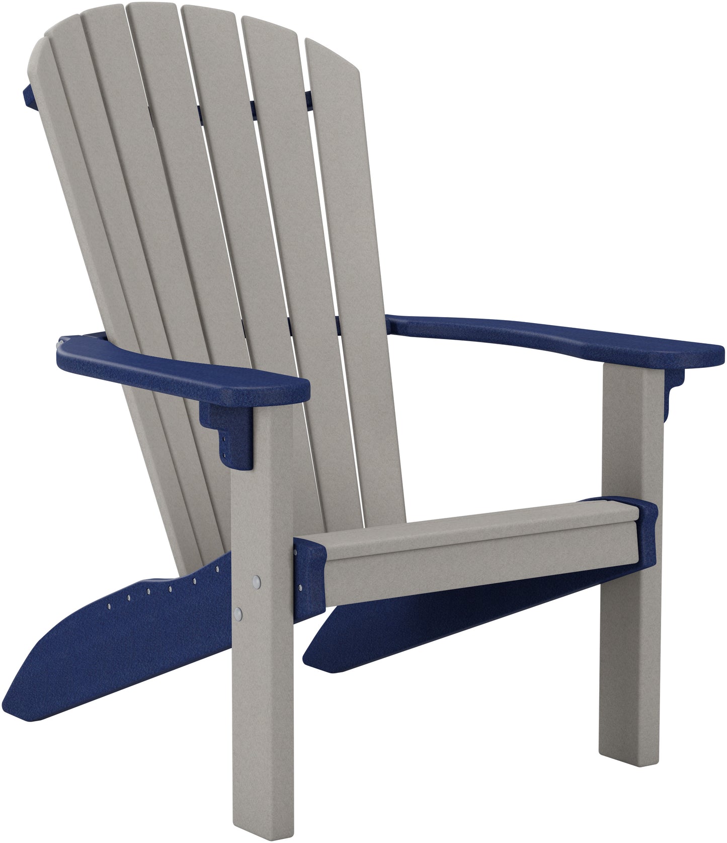 Finch SeaAira Adirondack Chair Main Light Gray Trim Patriot Blue