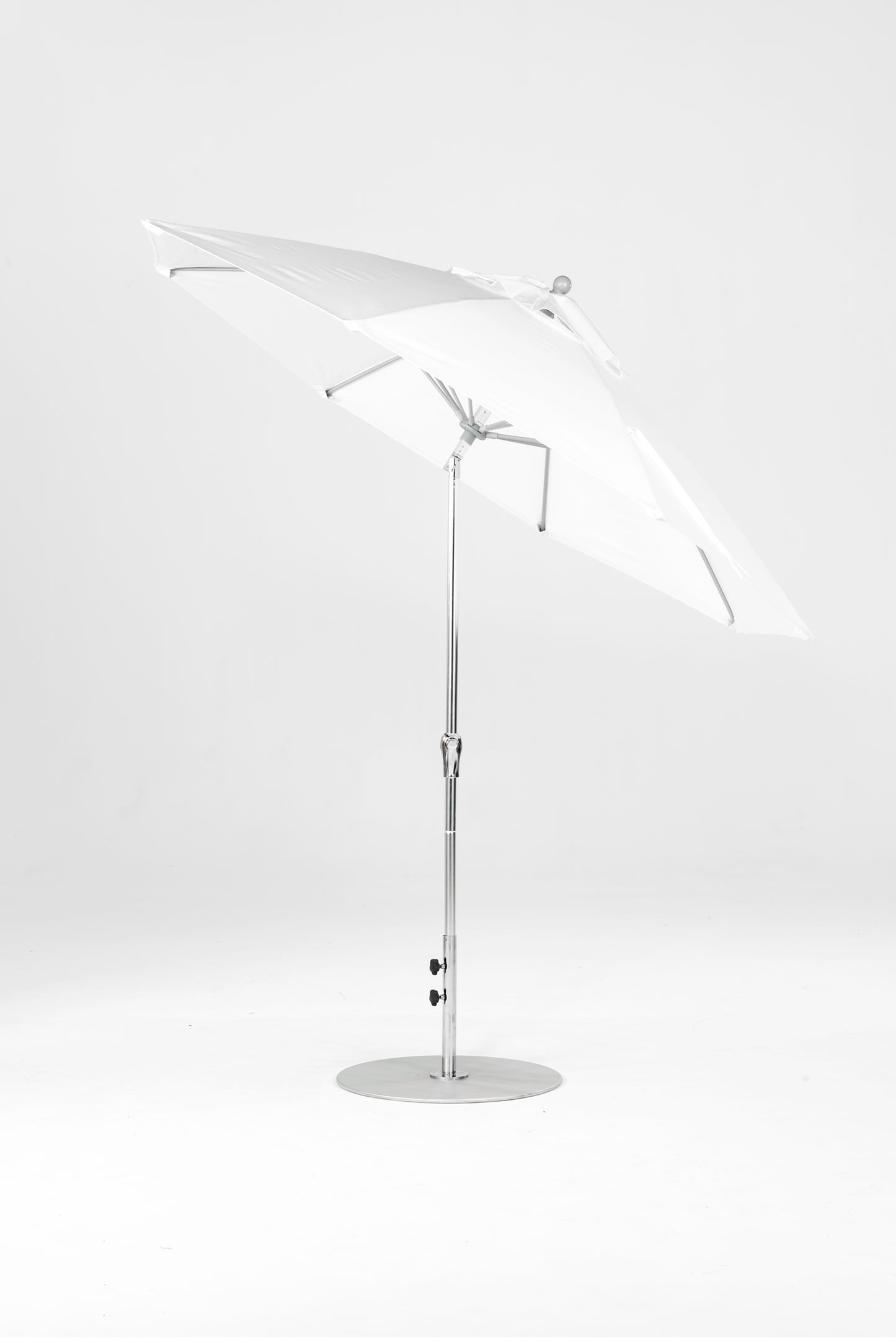 Frankford Monterey 9' White Fiberglass Rib Matte Silver Aluminum Pole w/ Crank Auto Tilt  Acrylic