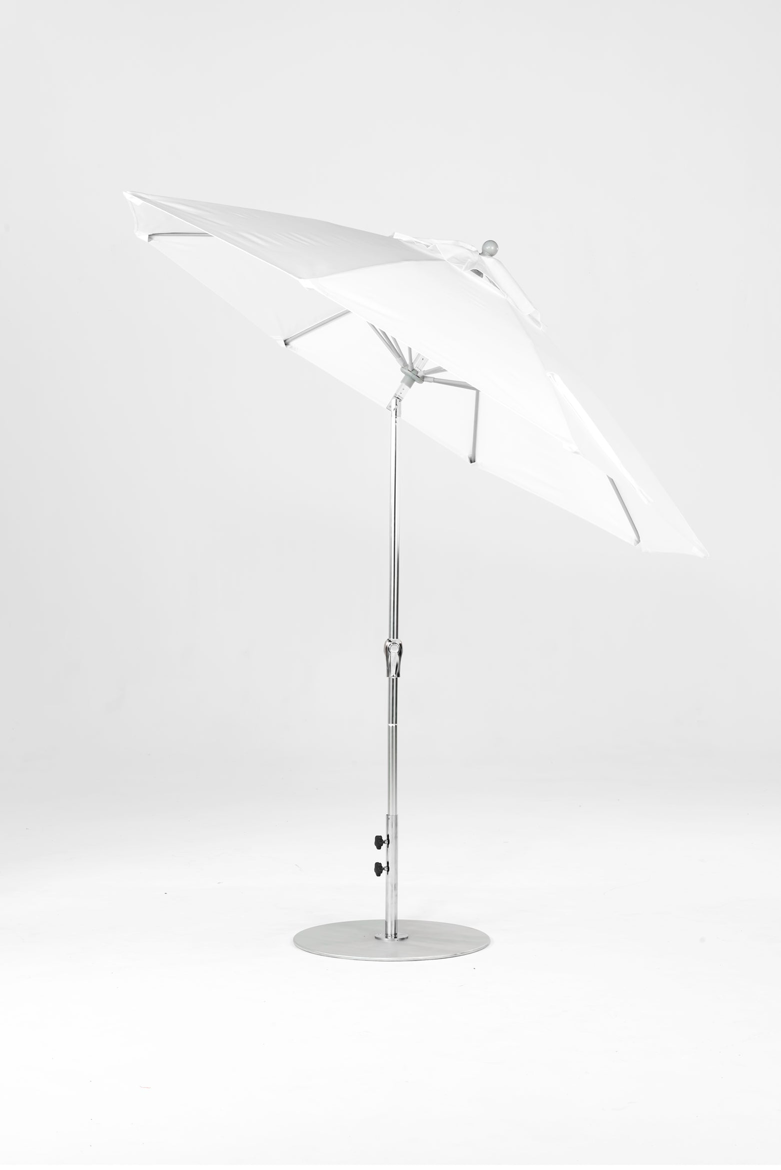 Frankford Monterey 9' White Fiberglass Rib Matte Silver Aluminum Pole w/ Crank Auto Tilt  Acrylic