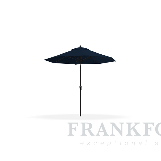 Frankford Monterey 9'  Captain Navy Fiberglass Rib Onyx  Aluminum Pole w/ Crank Auto Tilt
