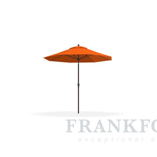 Frankford Monterey 9'  Pumpkin Fiberglass Rib Desert Bronze Aluminum Pole w/ Crank Auto Tilt