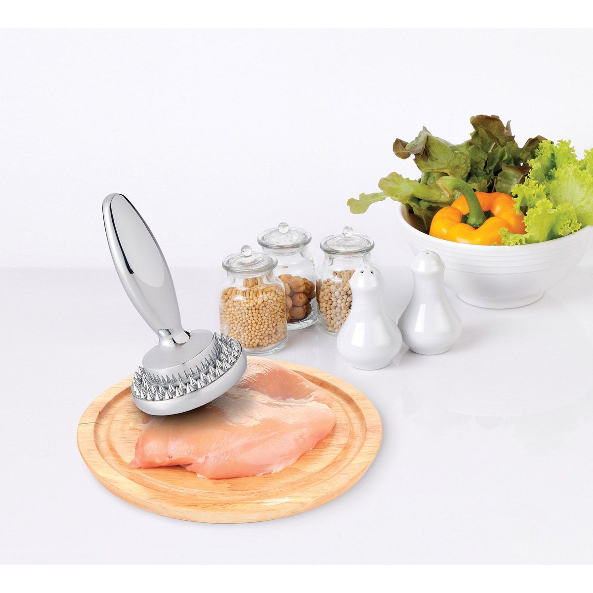 HIC Kitchen Dual Sided Meat Tenderizer