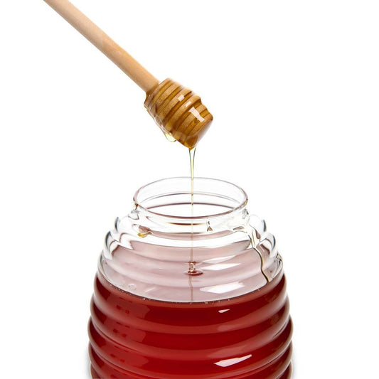 HIC Kitchen Glass Honey Jar with Lid & Honey Dip