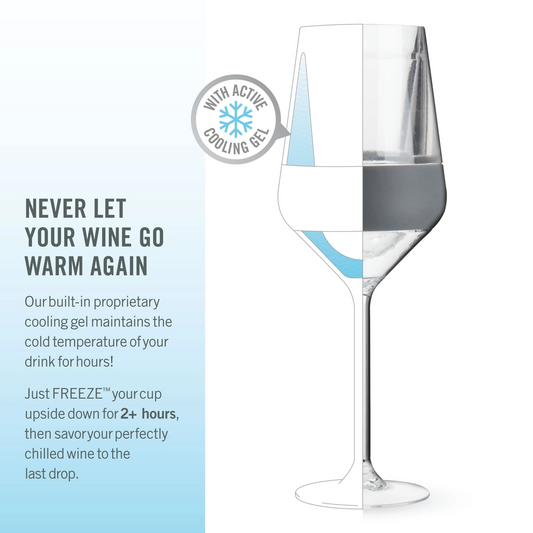 Host Stemless Freeze Cooling  Glasses - Gray Set of 2