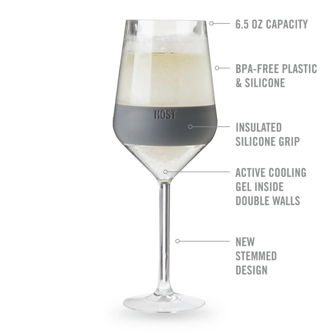 Host Stemless Freeze Cooling  Glasses - Gray Set of 2