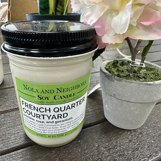 Nola and Neighbors French Quarter Courtyard Candle