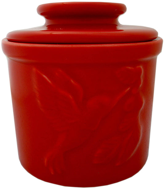 JBK Pottery Butter Bell Red