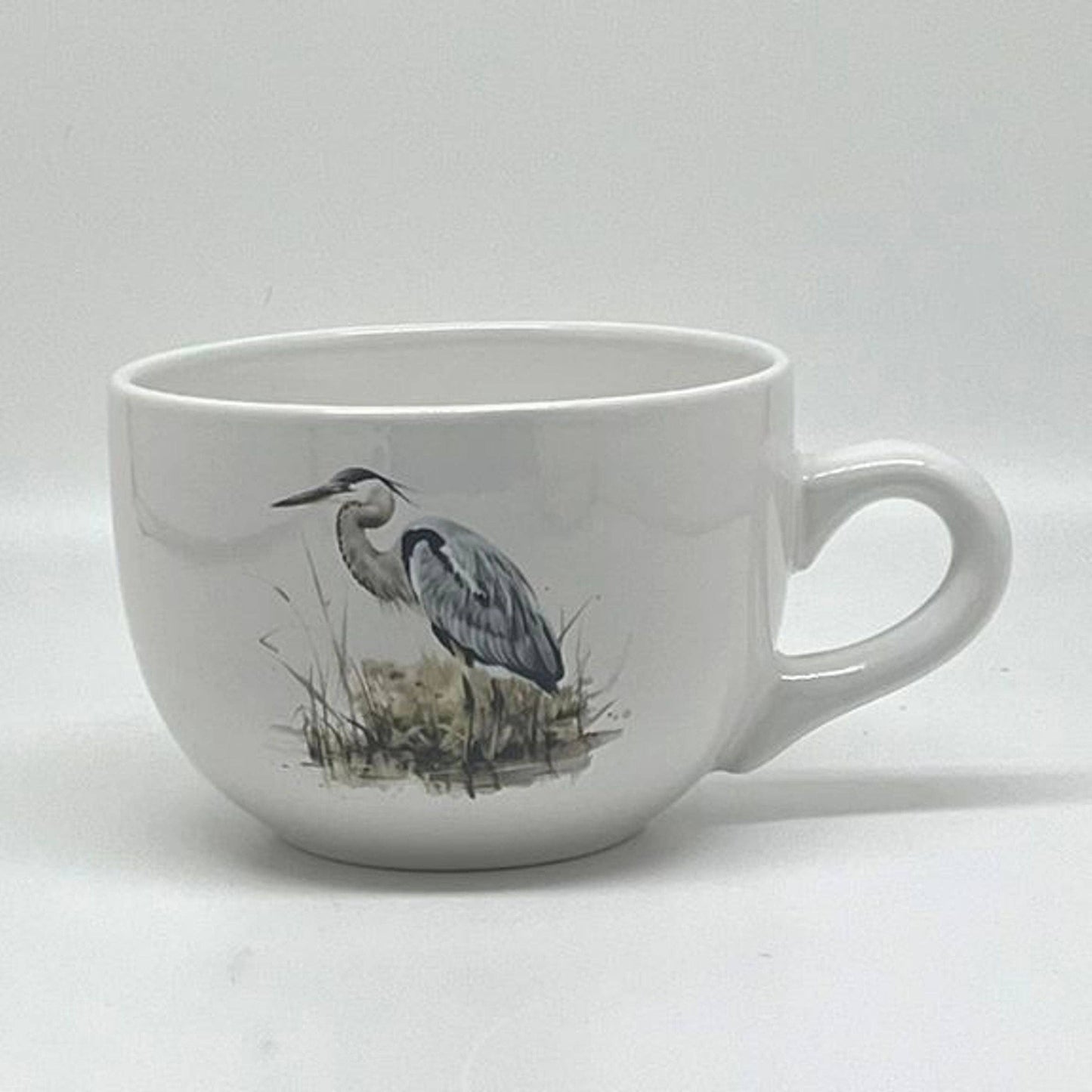 JD & Company Blue Heron Soup Mug 24 OZ