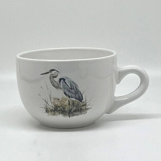 JD & Company Blue Heron Soup Mug 24 OZ