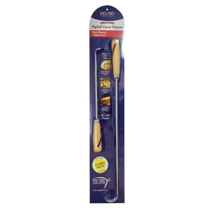 Jaccard Pig Tail Food Flipper, Set of 2