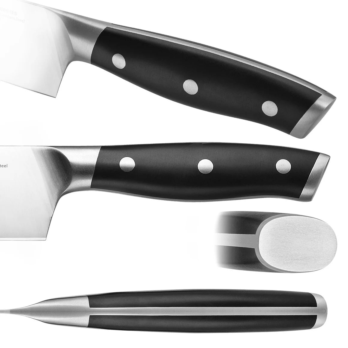 Klaus Meyer Bread Knife handle close-up
