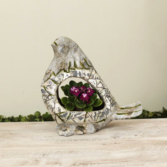Magnesium Bird Planter