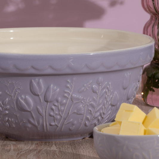 Mason Cash In the Meadow S24 Tulip Lilac Mixing Bowl