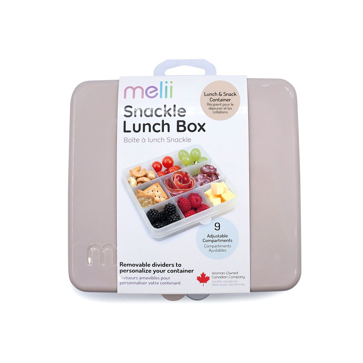 Beige Snackle Lunch box