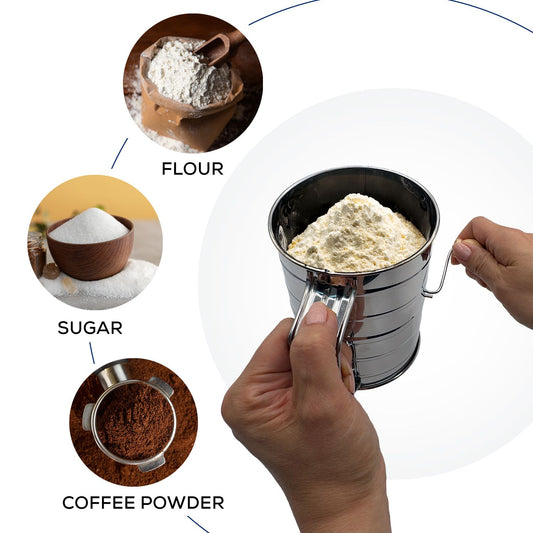 Mrs. Anderson's Baking Hand Crank Sifter, 3 Cup