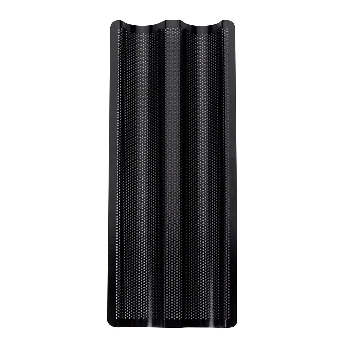 Black double baguette baking pan
