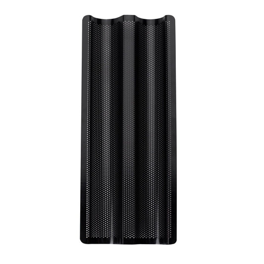 Black double baguette baking pan
