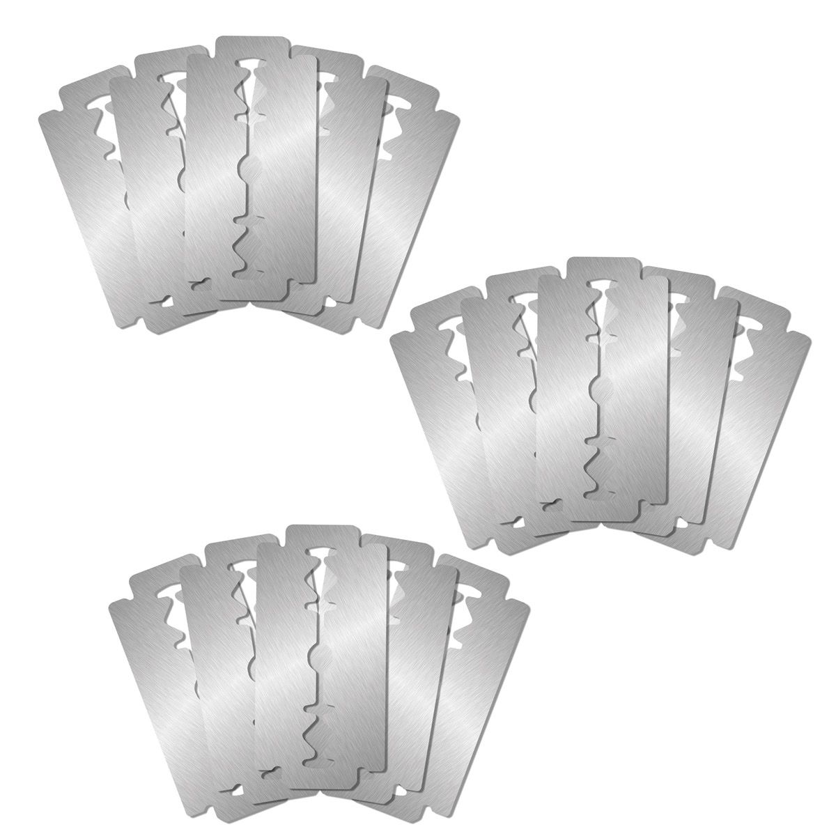 Bread lame blades on white background