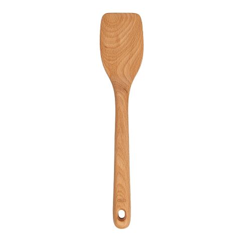 Wooden spatula on a white background