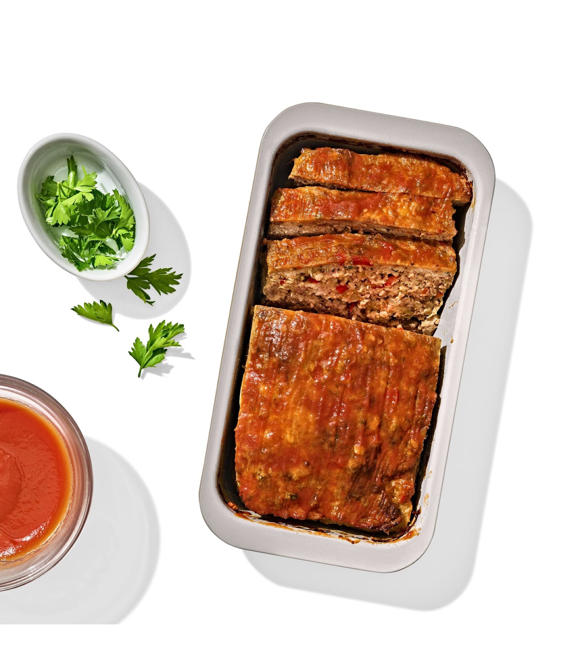OXO loaf pan with meatloaf