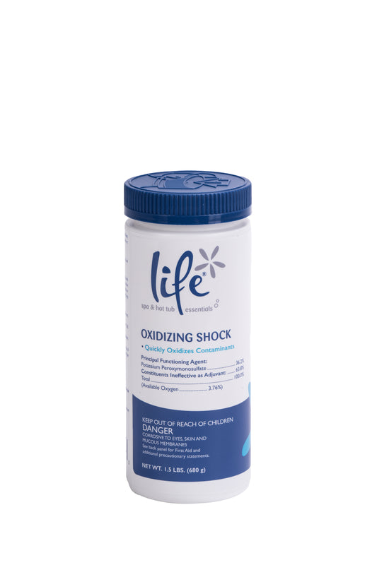 Life brand oxidizing shock container on a white background