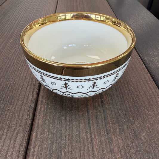 Pampa Bay Holiday Snack Bowl Plaid