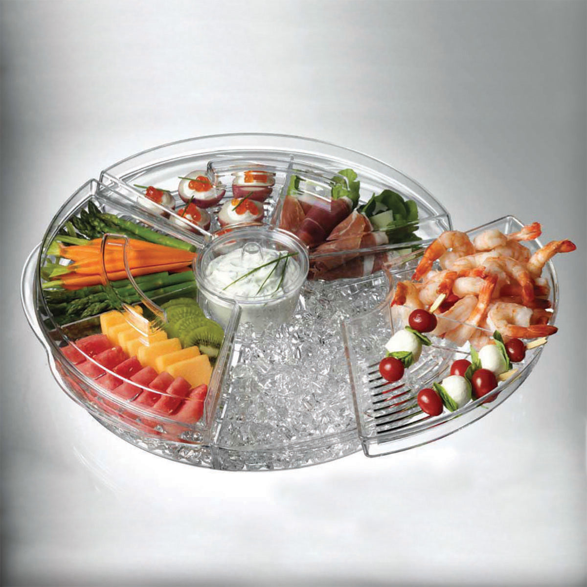 Appetizers On Ice with lids