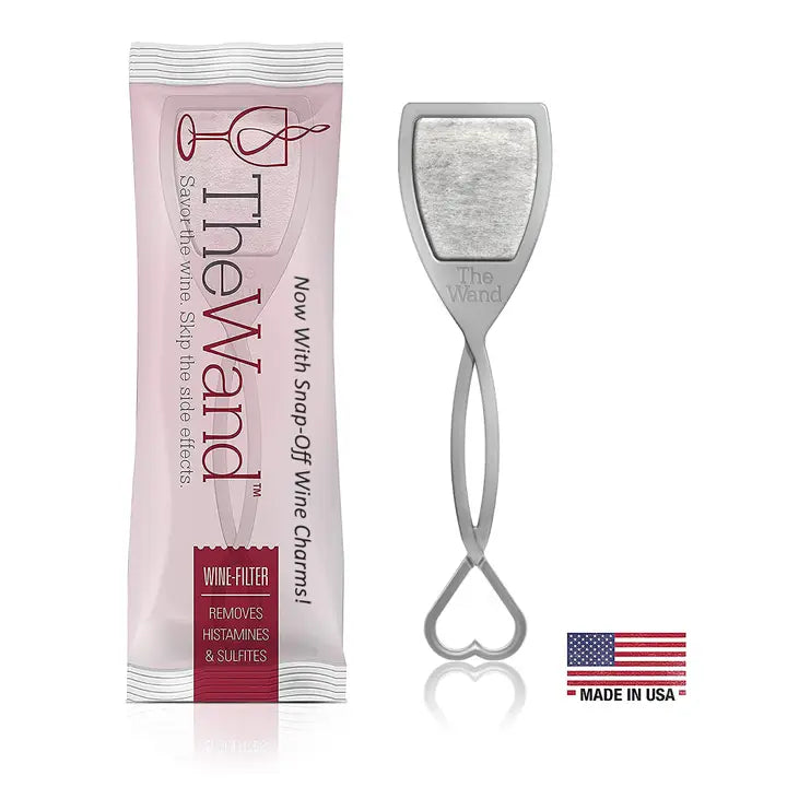 PureWine The Wand Wine Purifier Single Silver