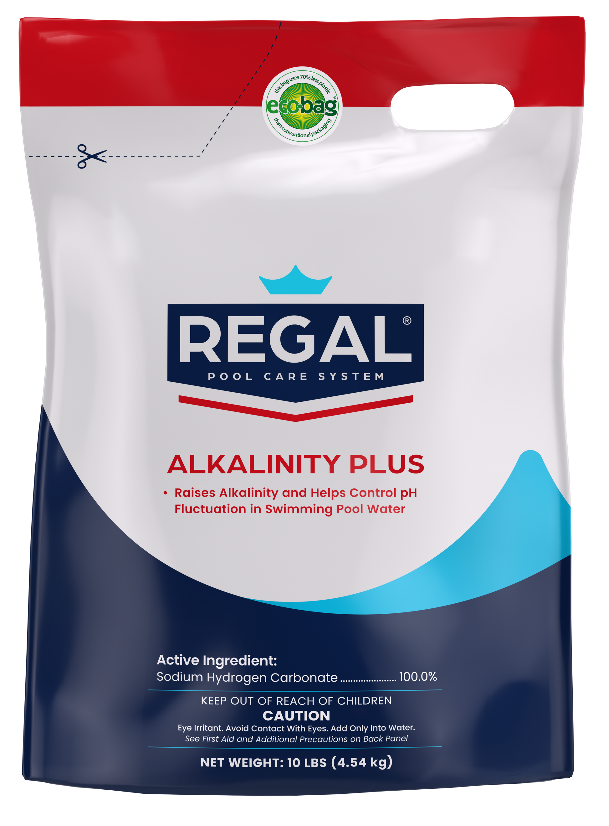 Regal Alkalinity Plus packaging for pool care system on a white background