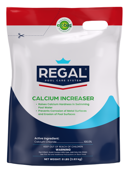 Regal Calcium Increaser packaging for pool care system on a white background