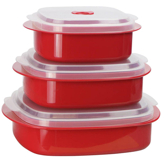 Reston Lloyd Plum 6 PC Microwave Cookware/Storage Set