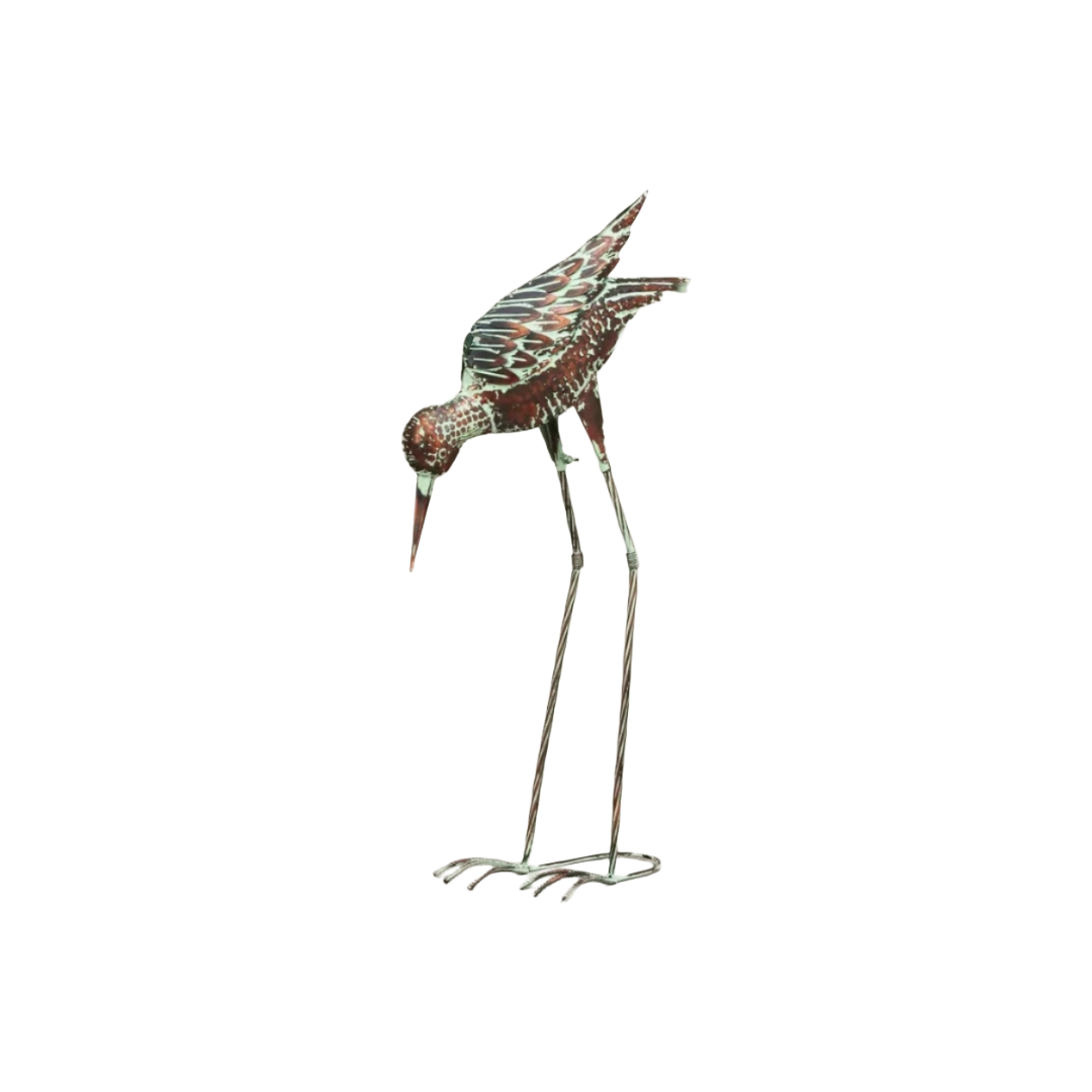 Decorative bird figure on a white background