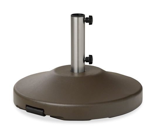 Telescope 80 LB Weighted Umbrella Base w/ Wheels Black