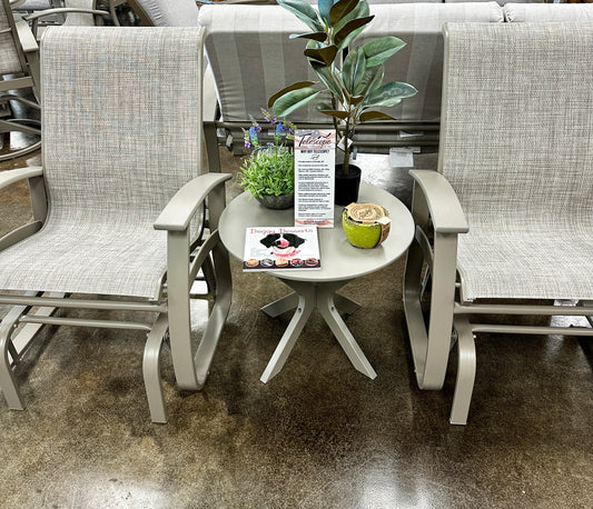 Set of 2 sling glider chairs for patio
