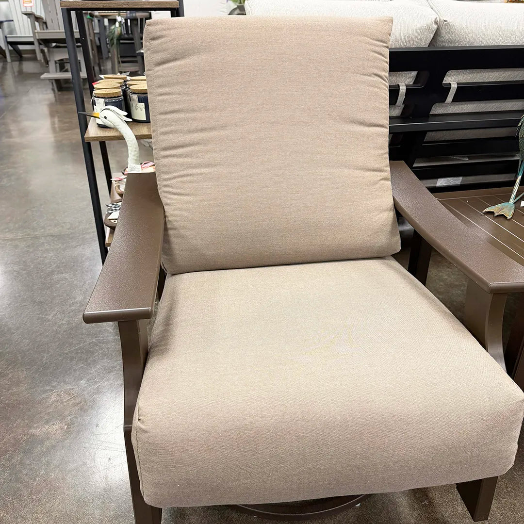 Telescope Casual St. Catherine MGP Swivel Rocker KK6K14A01 Kona Frame Sunbrella Play Mocha Cushion