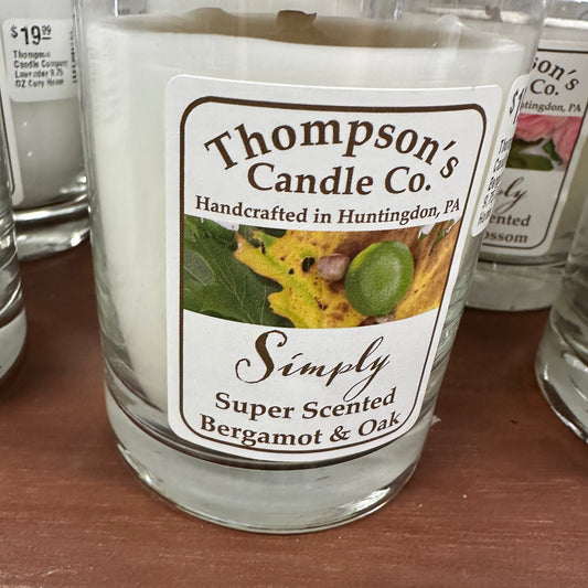 Thompson Candle Company Bergamot Oak 9.75 OZ Cozy Home