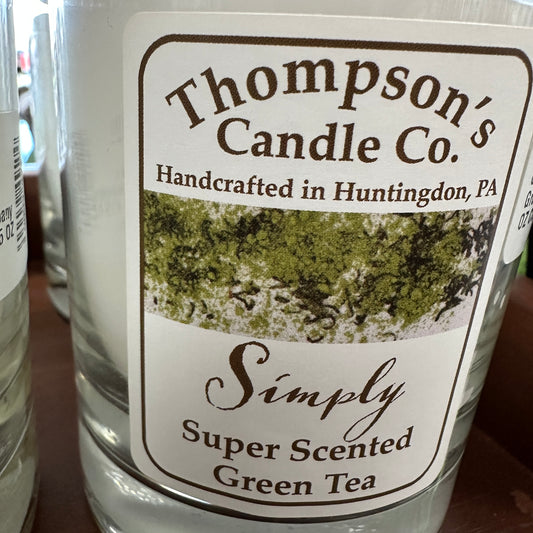 Thompson Candle Company Green Tea 9.75 OZ Cozy Home