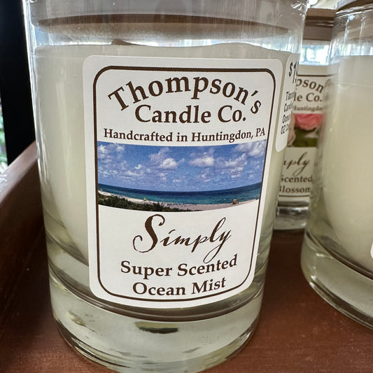 Thompson Candle Company Ocean Mist 9.75 OZ Cozy Home